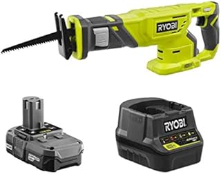 RYOBI 18-Volt Cordless Reciprocating Saw Kit with Battery and Charger (No Retail Packaging, Bulk Packaged)