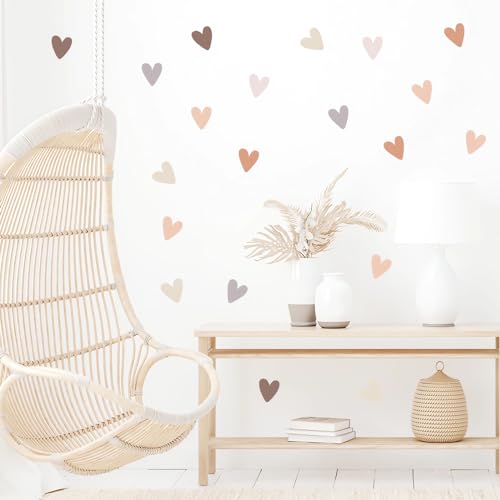 Pegatinas Vinilo Removibles Corazón Boho 6 Hojas 72 Pcs miniatura 5