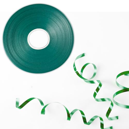 50m de ruban ondulé vert brillant - Ruban ondulé laser pour ballons, emballage cadeau, art, loisirs créatifs, mariage, anniversaire, fête et décorations...