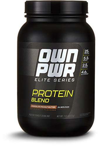 Amazon Brand - OWN PWR Elite Series Protein Powder, Chocolate Peanut Butter, 2 lb, Protein Blend (Whey Isolate, Milk Isolate, Micellar Casein) Amazon Brand - OWN PWR Elite Series Protein Powder, Chocolate Peanut Butter, 2 lb, Protein Blend (Whey Isolate, Milk Isolate, Micellar Casein)