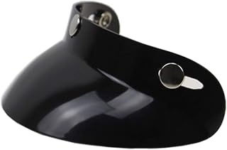 GoolRC Universal Black 3-Snap Motorcycle Helmet Peak Lens Open Face Sun Shade Visor Shield