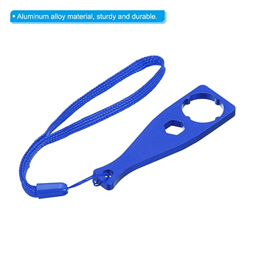 PATIKIL Camera Screw Spanner, 2 Pack Aluminium Alloy Camera Tighten Knob Bolt Nut Screw Wrench with Lanyard for Action Camera Blue - Image 4