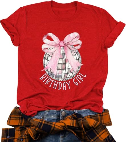 Image of Happy Birthday Shirts for Women Cute My Day My Way Birthday Girl T Shirt