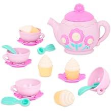 Battat Play Circle Singing Teapot Toy Food Pretend Play Kitchen Set 3+ Years17 Pieces