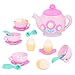 Play Circle by Battat - La Dida Musical Tea Party Set - 17-piece Kids Tea Party Set and Teapot with Sounds - Plastic Tea Set for Kids Age 3 Years and Up