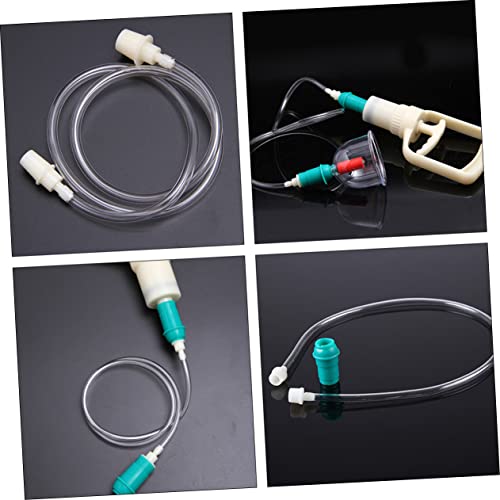 Extensión de manguera para máquina de ventosas 5 piezas, accesorio flexible para terapia de ventosas, líneas de conexión resistentes y flexibles para dispositivos de ventosas miniatura 5