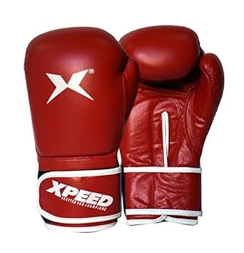 Xpeed PU Contest Boxing Glove (Red, 14oz)