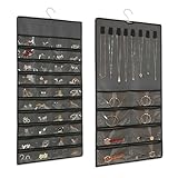 HMCEY 48 Compartimentos Organizador de Joyas Colgante 43 X 78 CM,Colgador...