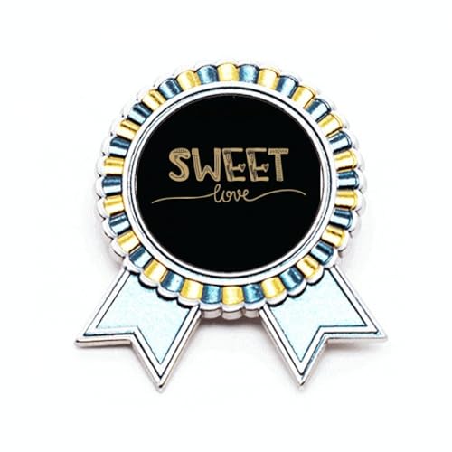 Broche avec citation d'amour en métal M, le cadeau romantique pour surprendre l'élue