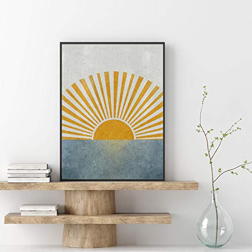 Affiche Soleil et Mer grand format pour habiller un mur blanc sans effort