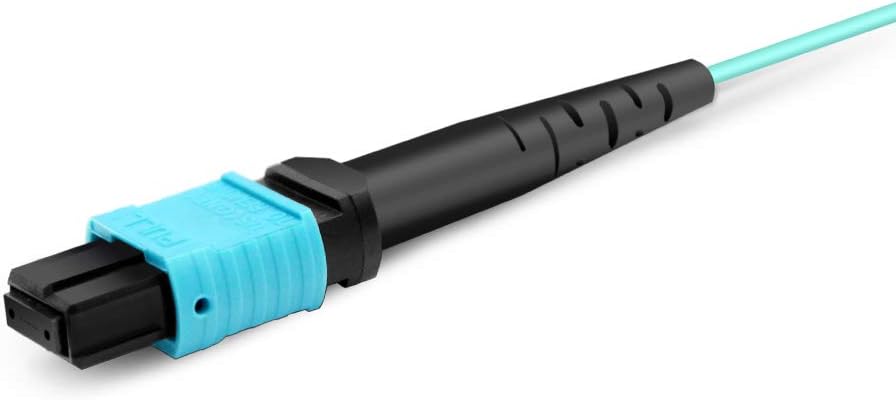 MPO to MPO Fiber Patch Cable 12 Fibers OM3 50/125 Multimode Fiber Optic Patch Cable, Type A (10m, MPO Male to MPO Female)