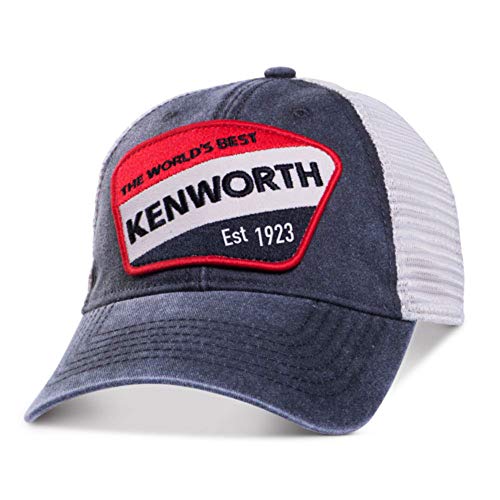 Kenworth Trucks Grey Pigment-Dyed Vintage Label Snapback Mesh Cap/Hat