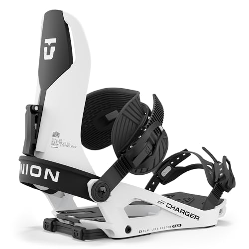 Union Charger Mens Snowboard Bindings, L, White
