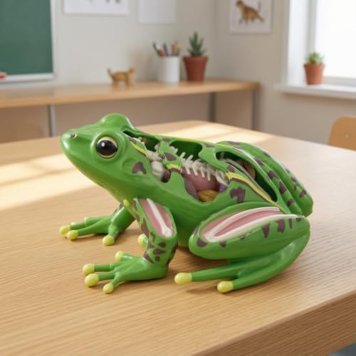 Qianly Frog Physiological Makeup Model Educational Frog Model with Detachable Parts Highly Accurate for Kids, Homeschool, Science - 4