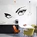 CVG Audrey Hepburn Adesivi murali Occhi Sexy Decorazioni per Soggiorno Fai da Te Vinile Adesivo De Parede Ragazze Home Decalcomanie Decorazioni murali