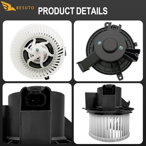 Image of PM9365 HVAC Heater Blower Motor Compatible with BUI /CHV /GMC Vehicles, Enclave 2008-2012 Front, Silverado 1500 2500 3500 HD Traverse, Acadia 2007-2012, Sierra 1500 2500 3500HD