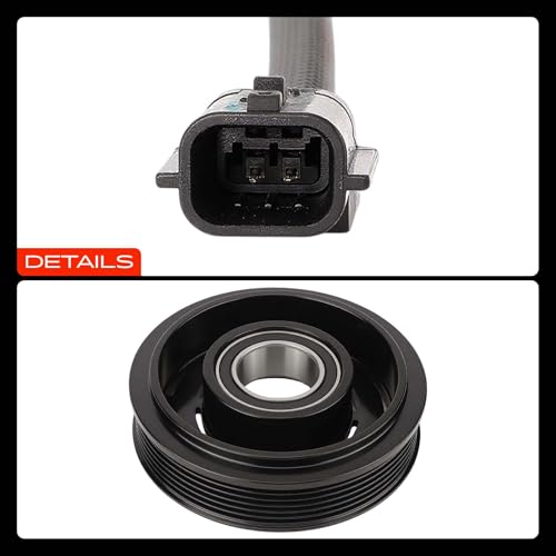 A-Premium A/C Compressor Clutch Kit Compatible with Nissan Rogue 2.5L 2008-2013, with 6-Groove Pulley by A-Premium - Image 9