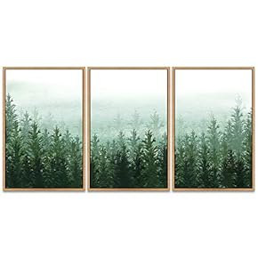 SIGNWIN 3 Piece Framed Canvas Wall Art Landscape...
