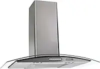 Coifa de Parede Nardelli 220V 70cm 4/5 Bocas Vidro Curvo Slim Inox