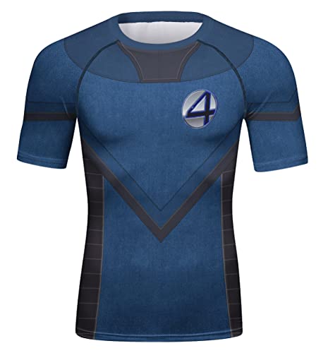 Cody Lundin Camiseta de Manga Corta para Hombre Impresión Técnica 3D Camiseta Deportiva de Compresión Cool Dry Camiseta de Capa Base Cuello Redondo Deportividad Fantástica Sudadera, M