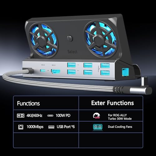 Station d'accueil Steam Deck OLED avec support de charge ROG Ally et Switch