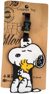 ラゲージタグ ラバー 目立つ 荷物タグ スヌーピー ネームタグ ラゲージタグ ネームプレート 紛失対策 旅行カバン スーツケース 旅行タグ 防水タグ 子供用 プレゼント 贈り物 非公式 (A)