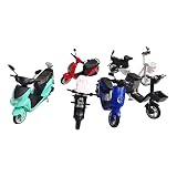 Kodxylytix 6 Stück Simulation Montieren 1/24 Elektro-Motorrad-Kits, Heimdekor-Kollektion