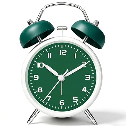 Noubnea 4 . 5 " Loud Alarm Clock for Heavy Sleepers Adults – Metal Battery Operated Desk Clock with High Noubnea 4 . 5 Loud Alarm Clock for Heavy Sleepers Adults – Metal Battery Operated Desk Clock with