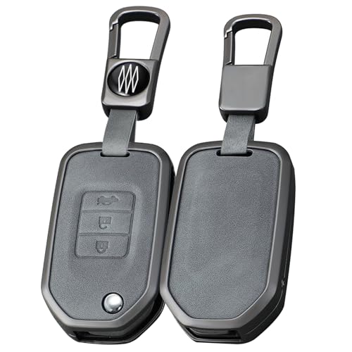 Coque clé pliable en silicone pour Honda Civic et CR-V de couleur gris élégant