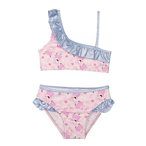 Bikini Infantil de Peppa Pig - Color Rosa - Talla 2 Años - Bañador Niña Fabricado en 85% Poliéster y 15% Elastano de 210 gsm - Secado Rápido - Producto Original Diseñado en España