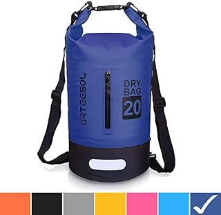 arteesol Waterproof Bag 5L/10L/20L/30L Dry Bag Rucksack with Double Shoulder Strap Backpack