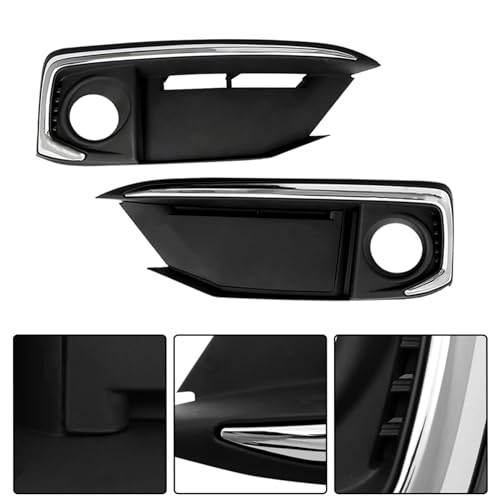 munirater Fog Light Lamp Assembly Passenger and Driver Side Replacement for Civic Coupe/Sedan 2019 2020 with H8 Bulbs+Front Bumper Fog Light Covers+Harness Switch Kit 33950T5RA01, 33950TBAA01 by munirater - Image 4