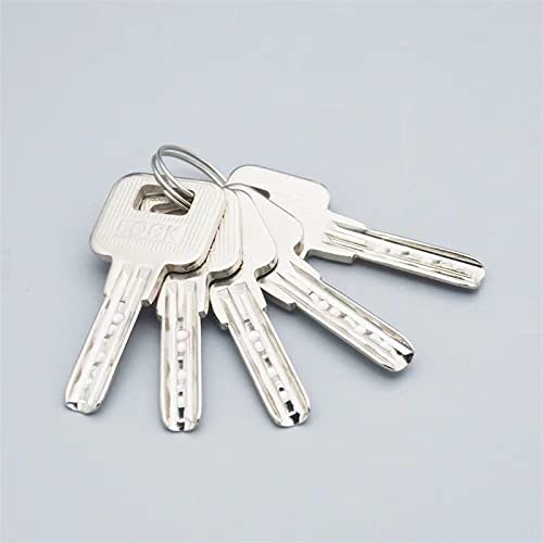 Noyau de serrure de porte extérieure en cuivre 35-45mm avec clé croissant - 8