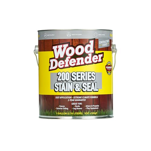 Wood Defender 200 Series Charcoal Grey Semi-Transparent Stain & Sealer Gallon