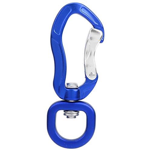 RiToEasysports Mosquetón Giratorio Aleación de Aluminio giratoria Universal Clip de Gancho a presión Clip de conexión Colgante(Azul) Otros artículos de Camping para montañismo.