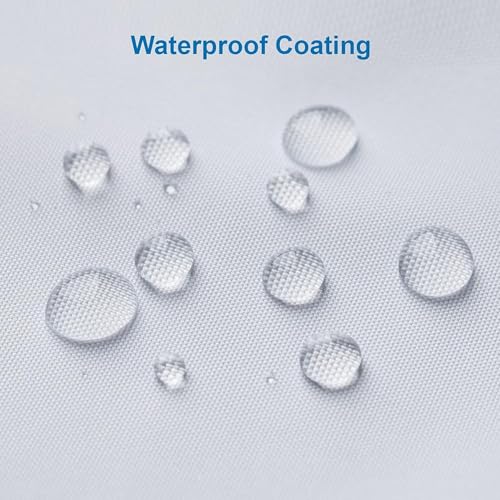 Image of Amazer Small Stall Shower Curtain Liner Washable, 48x72 Inches, Fabric Shower Liner with 2 Bottom Stones, Narrow Waterproof RV Shower Curtain Liner, 8 Grommet Holes, Hotel Quality, White