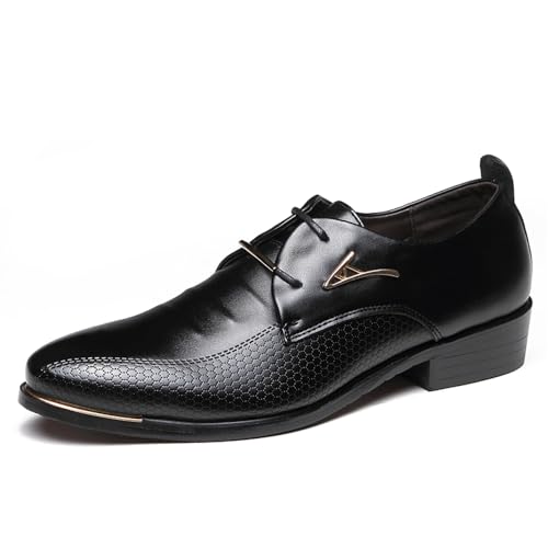 Men's Leather Lace-up Wedding Business Formal Dress Wingtips Brogue Shoes Oxfords Flats2