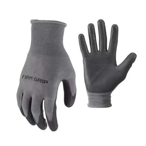 Large Polyurethane Grip Work Gloves (12-Pack)