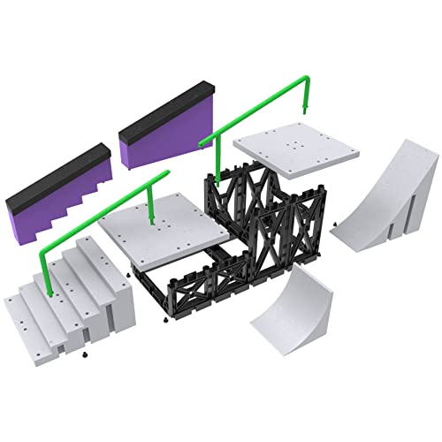 TECH DECK, Nyjah Skatepark X-Connect Park Creator, Massive Customizable Skatepark Ramp Set with Exclusive Fingerboard, Kids Toy for Ages 6 and up - Image 4