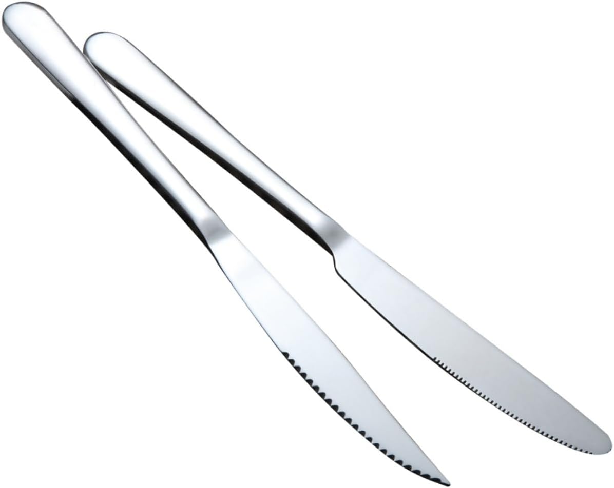 12pcs Stainless Steel Cutlery Set Dinnerware Inspired Set for Steak Pizza No Polishing Needed