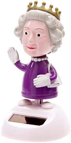 Puckator FF30 Solar-Powered Dancing Queen Ornament, 8 cm L x 8 cm W x 10 cm H, Purple