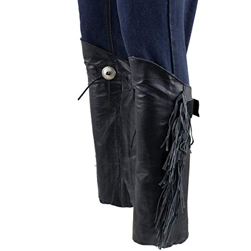 Image of Milwaukee Leather Premium Leather Motorcycle Riding Chaps for Women Bikers