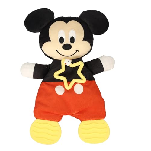 Image of Kids Preferred Disney Baby Mickey Mouse Plush and Sensory Crinkle Teether Toys for Newborn Baby Boys and Girls 10 inches