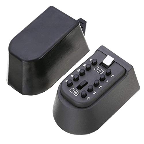 Key Safe Box Wall Mounted Weather Resistant Secure Box Keys Holder Storage Push Button Combination Key Storage Lock Box Indoor Outdoor
