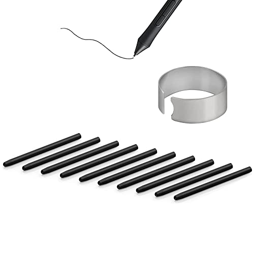 10X Pointes de Remplacement pour One by Wacom/Bamboo/Intuos/Intuos 5&4&3/Intuos Pro(PTH-451/651/851)/Cintip/Cintip Companion 1&2&Hybrid/Cintip 13H, Para...