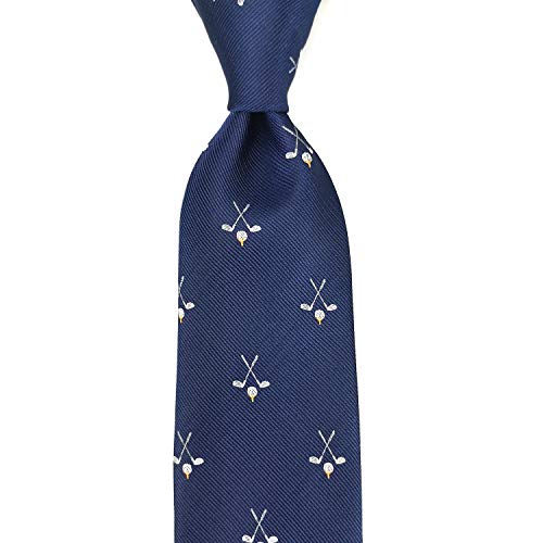 Kooelle Mens Golfing Sport Ties Golf Club Jacquard Woven Neckties #TOP1