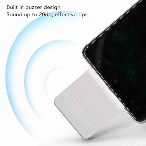 Square Card Reader, Credit Card Reader Type C Interface ID Mobile Phone Card Reader 125Khz Portable Smart Card Reader for Mobile Payment and Access Control(White) - Thumbnail 5