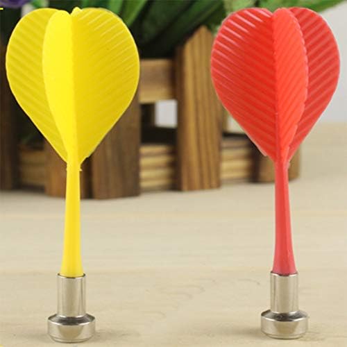 Bibetter Magnetic Darts for Magnet Dartboard Dart Board 12 Pcs, Replacements Durable Safety Plastic Darts for Magnet Dartboard(Red*6 and Yellow*6)