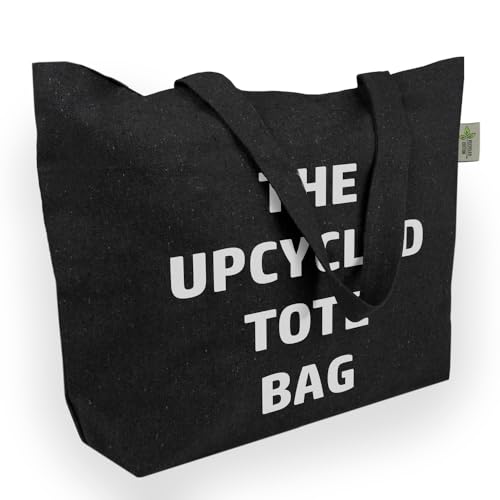 sehr große Tragetasche – Bente | aus recycelter Baumwolle | mit dickem stoff | sehr robust | 2 langen Henkel | ideal als Einkaufstasche, Badetasche, Shopper Handtasche