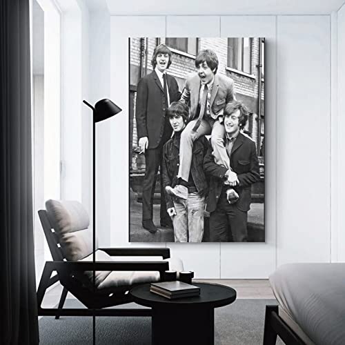 The Beatles – Poster mural décoratif sur toile avec impression artistique moderne pour chambre à coucher, 30 x 45 cm - Les Beatles, Paul McCartney, John Lennon, RIngo Starr, George Harrison The Beatles – Poster mural décoratif sur toile avec impression artistique moderne pour chambre à coucher, 30 x 45 cm – Image 4